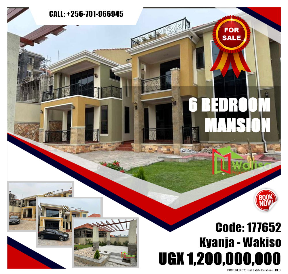 6 bedroom Mansion  for sale in Kyanja Wakiso Uganda, code: 177652