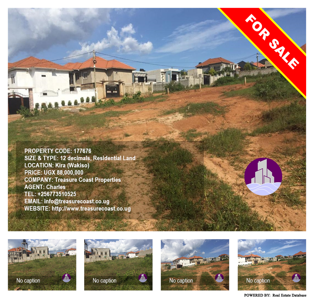 Residential Land  for sale in Kira Wakiso Uganda, code: 177676