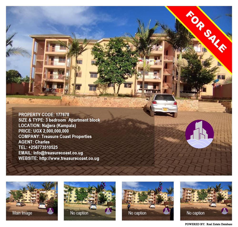 3 bedroom Apartment block  for sale in Najjera Kampala Uganda, code: 177678