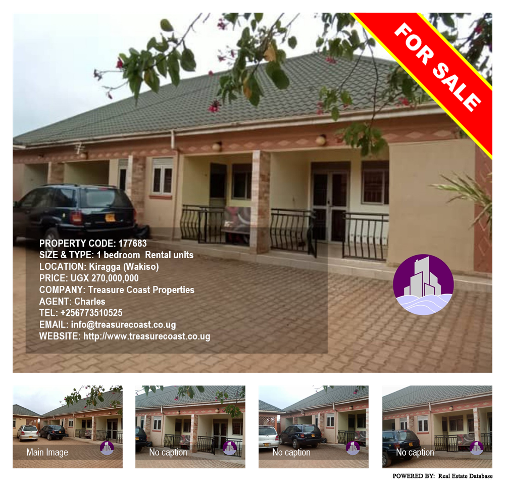 1 bedroom Rental units  for sale in Kiragga Wakiso Uganda, code: 177683