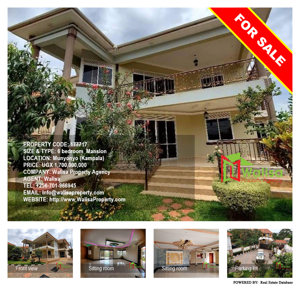 6 bedroom Mansion  for sale in Munyonyo Kampala Uganda, code: 177717