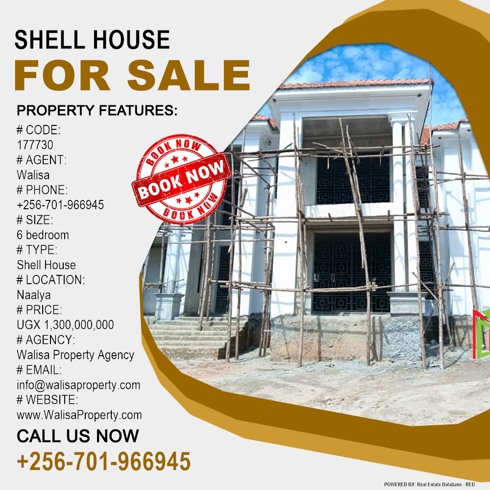 6 bedroom Shell House  for sale in Naalya Kampala Uganda, code: 177730