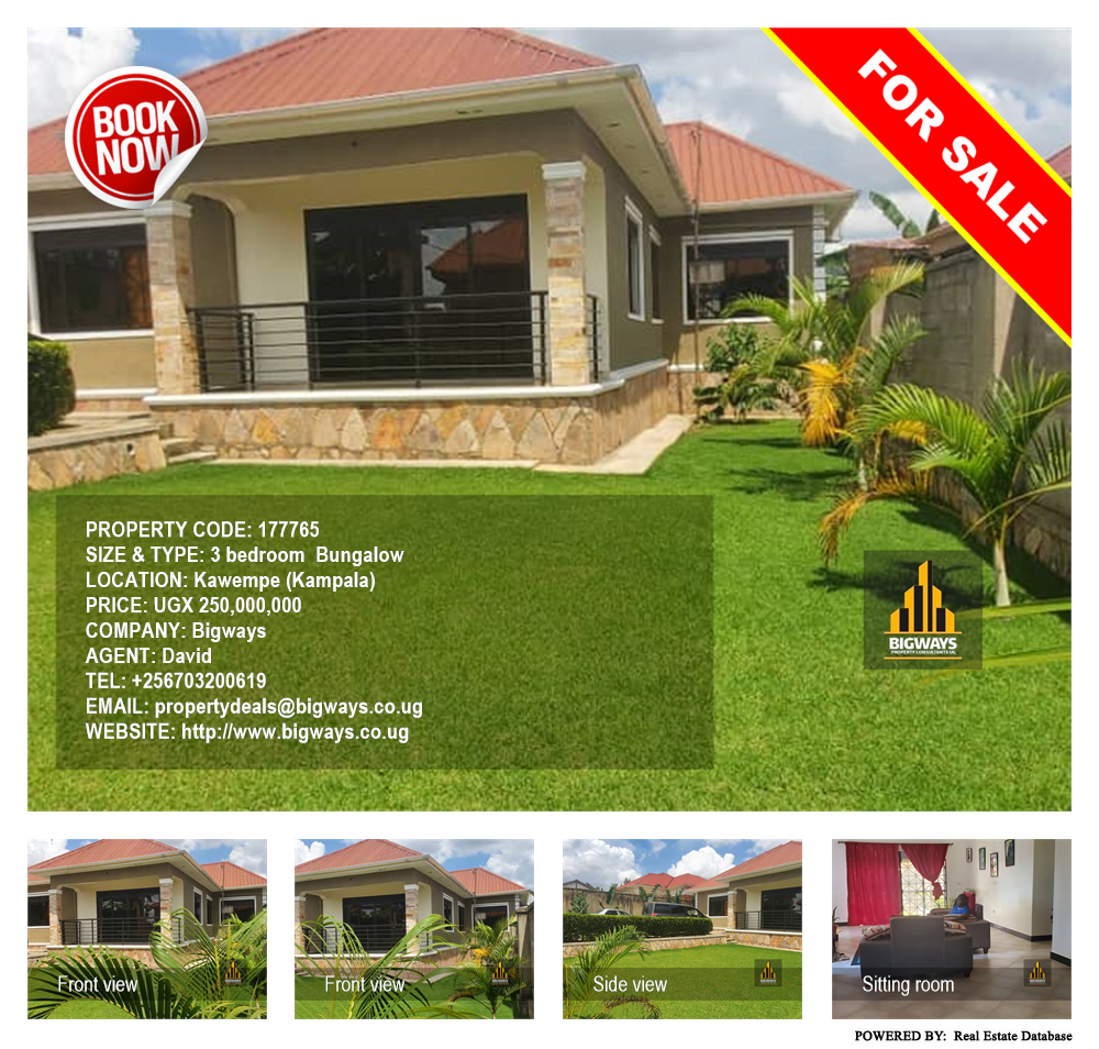 3 bedroom Bungalow  for sale in Kawempe Kampala Uganda, code: 177765