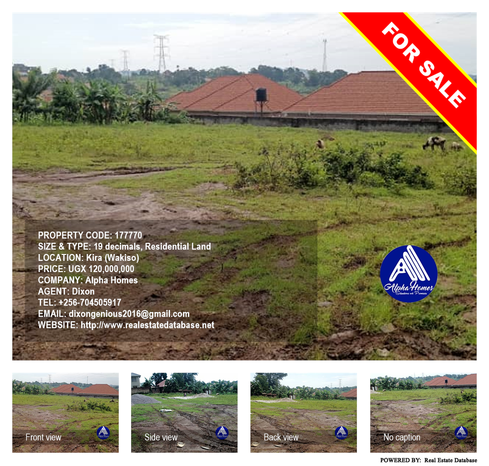 Residential Land  for sale in Kira Wakiso Uganda, code: 177770