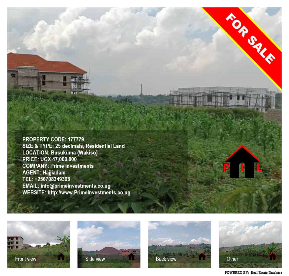 Residential Land  for sale in Busukuma Wakiso Uganda, code: 177779