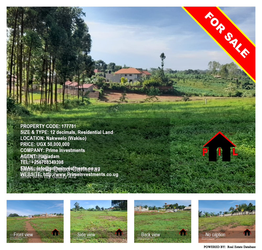 Residential Land  for sale in Nakweelo Wakiso Uganda, code: 177781