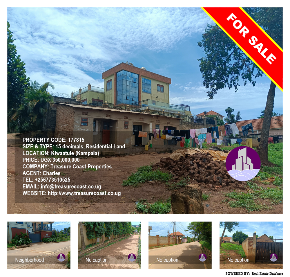 Residential Land  for sale in Kiwaatule Kampala Uganda, code: 177815