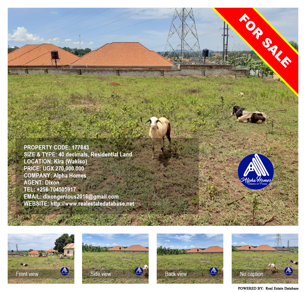 Residential Land  for sale in Kira Wakiso Uganda, code: 177843