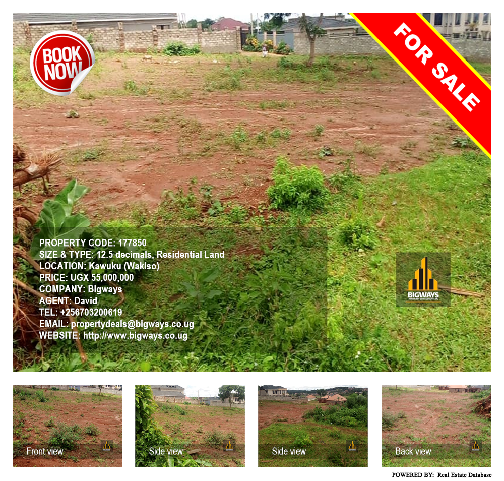 Residential Land  for sale in Kawuku Wakiso Uganda, code: 177850