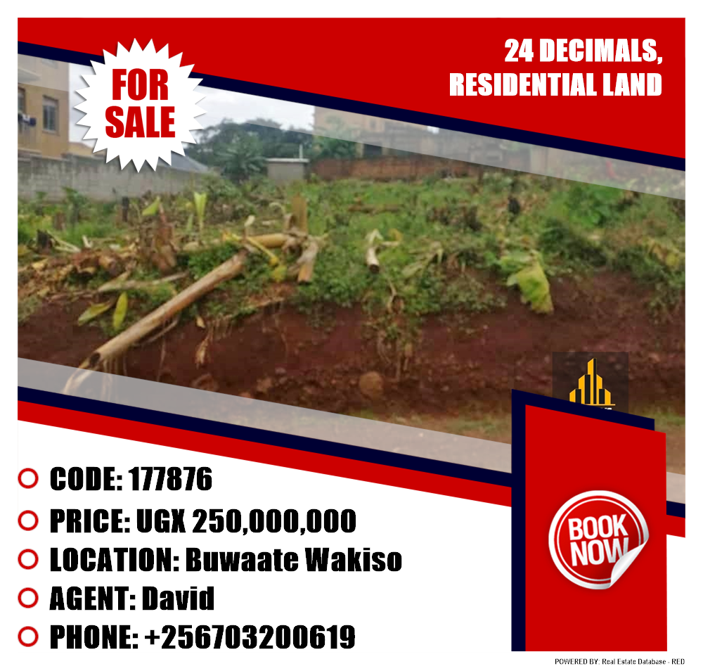 Residential Land  for sale in Buwaate Wakiso Uganda, code: 177876