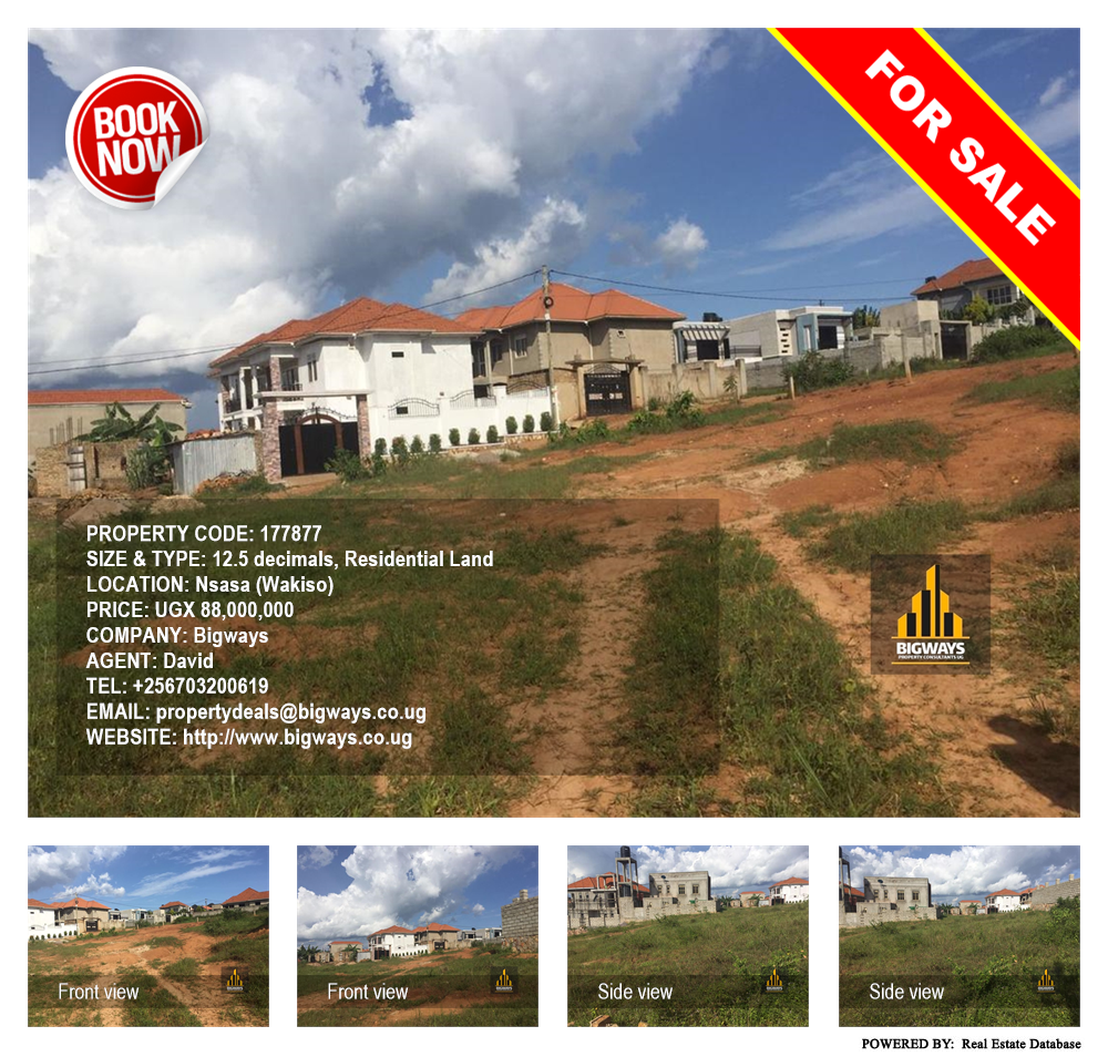 Residential Land  for sale in Nsasa Wakiso Uganda, code: 177877