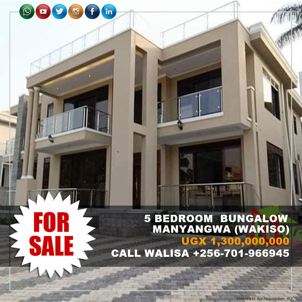 5 bedroom Bungalow  for sale in Manyangwa Wakiso Uganda, code: 177898