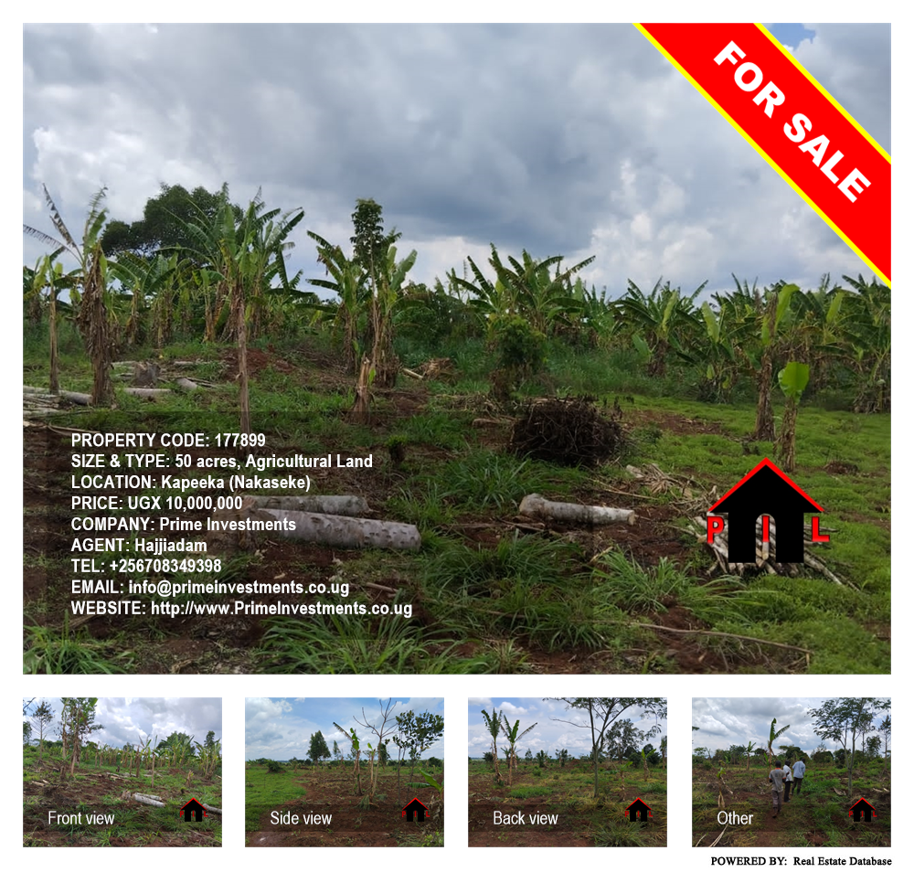 Agricultural Land  for sale in Kapeeka Nakaseke Uganda, code: 177899