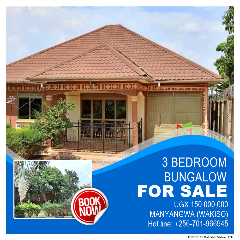 3 bedroom Bungalow  for sale in Manyangwa Wakiso Uganda, code: 177902