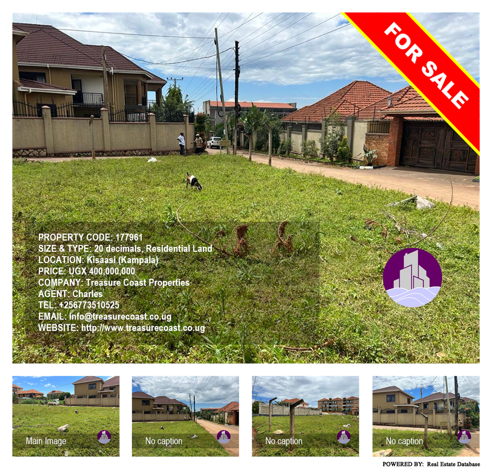 Residential Land  for sale in Kisaasi Kampala Uganda, code: 177961