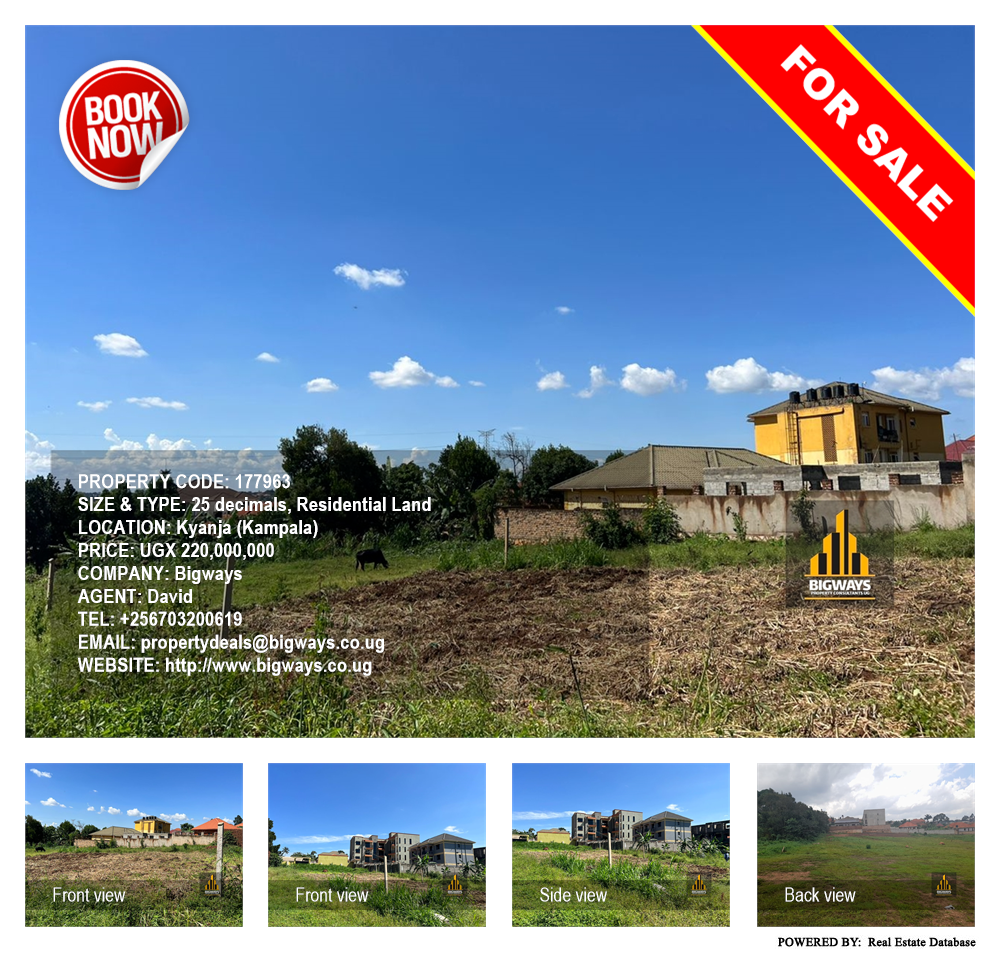Residential Land  for sale in Kyanja Kampala Uganda, code: 177963