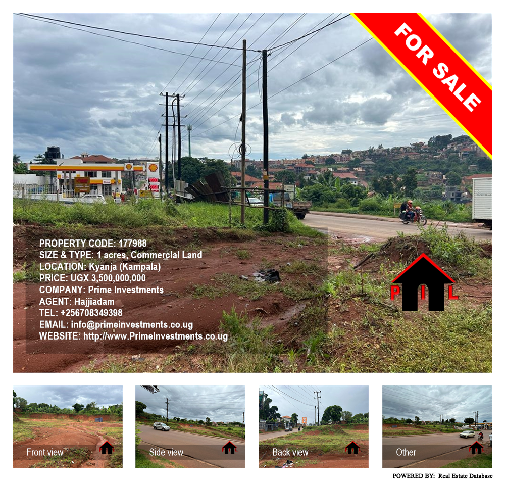 Commercial Land  for sale in Kyanja Kampala Uganda, code: 177988