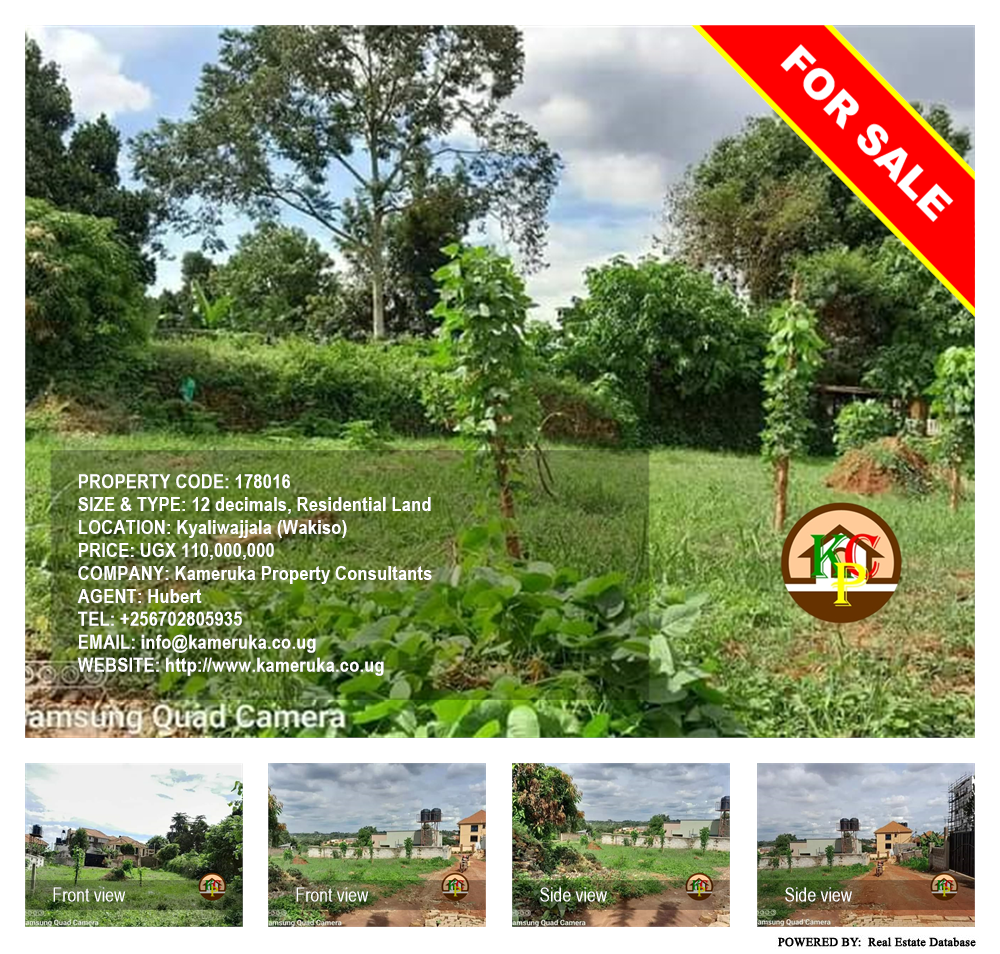Residential Land  for sale in Kyaliwajjala Wakiso Uganda, code: 178016