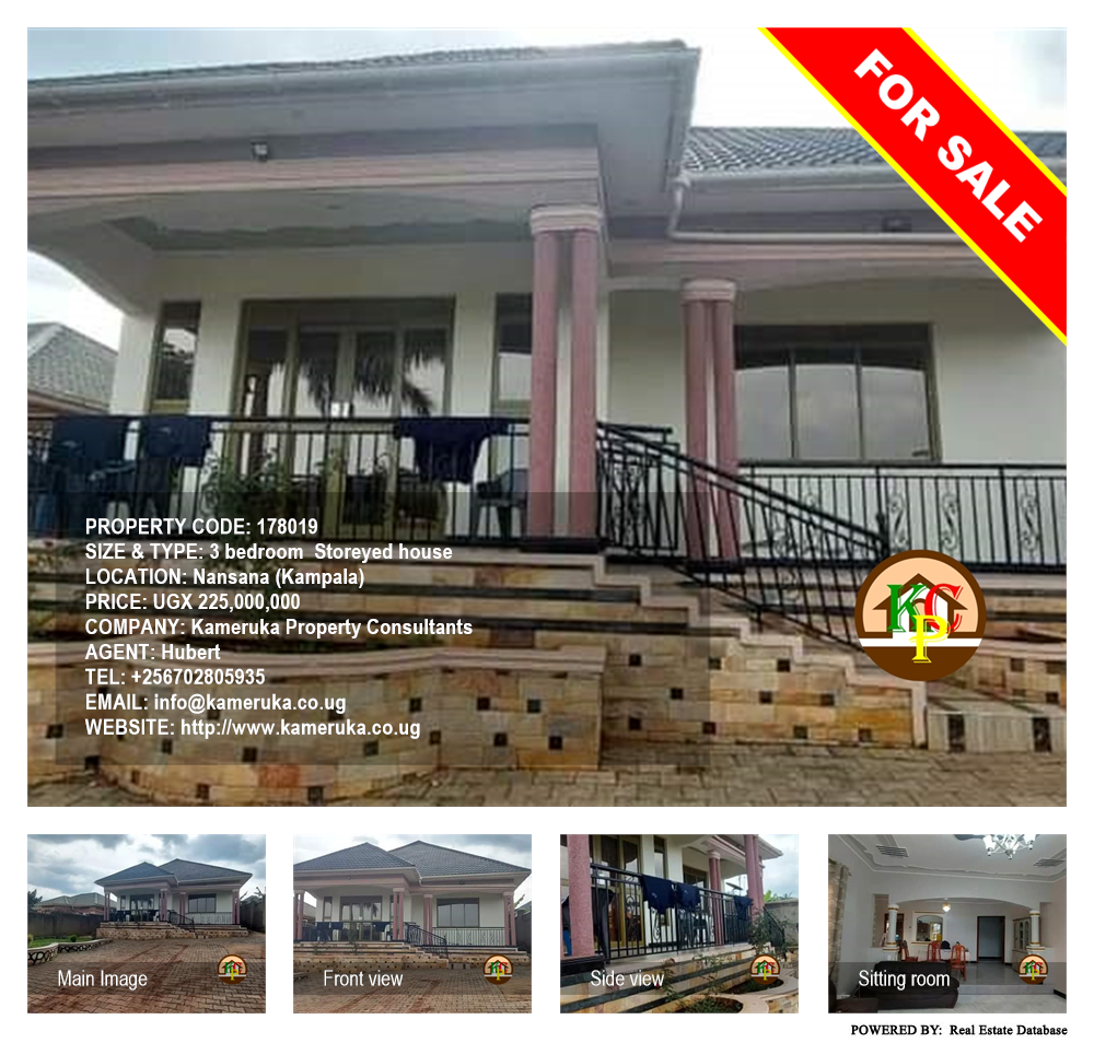 3 bedroom Storeyed house  for sale in Nansana Kampala Uganda, code: 178019