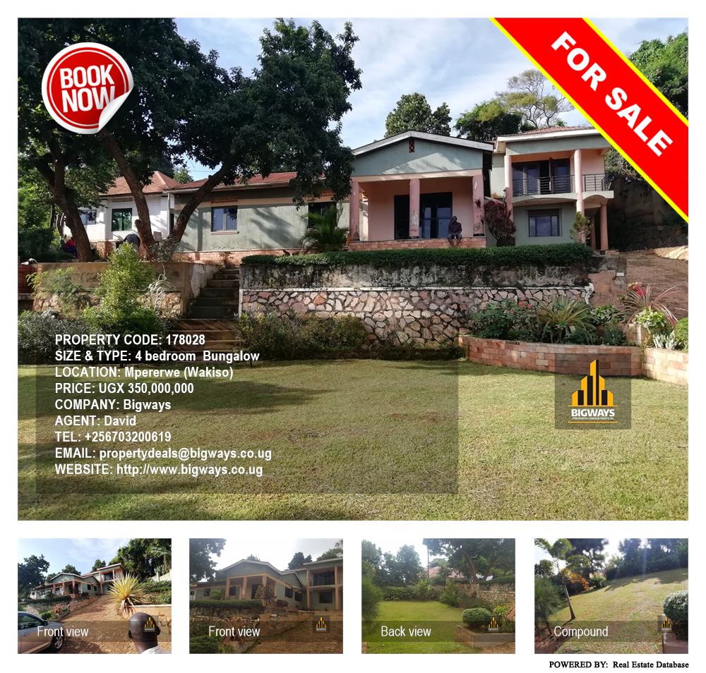 4 bedroom Bungalow  for sale in Mpererwe Wakiso Uganda, code: 178028