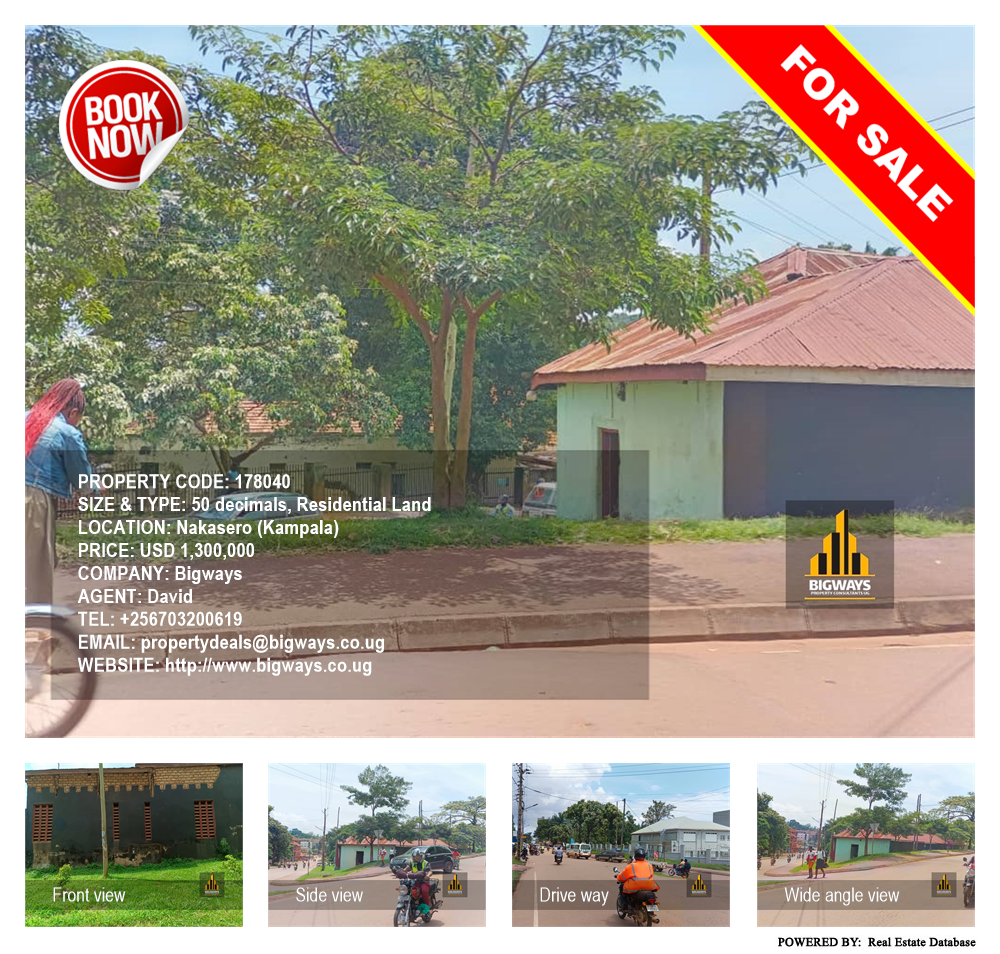 Residential Land  for sale in Nakasero Kampala Uganda, code: 178040