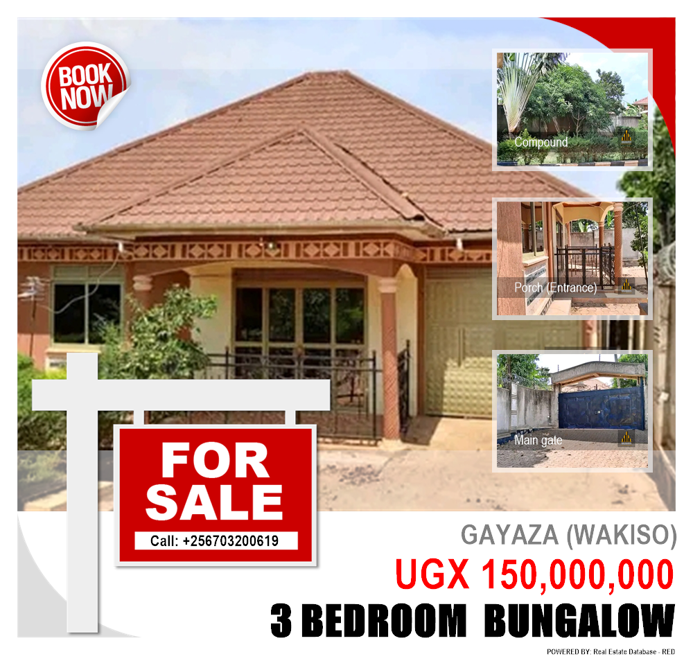 3 bedroom Bungalow  for sale in Gayaza Wakiso Uganda, code: 178064