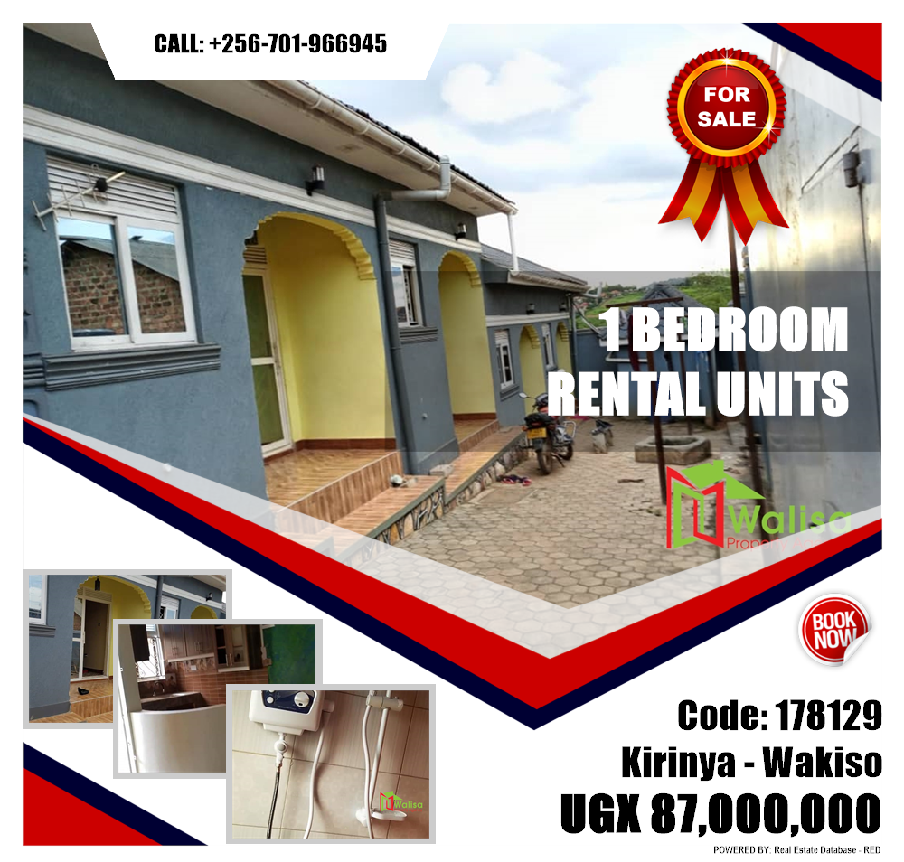 1 bedroom Rental units  for sale in Kirinya Wakiso Uganda, code: 178129