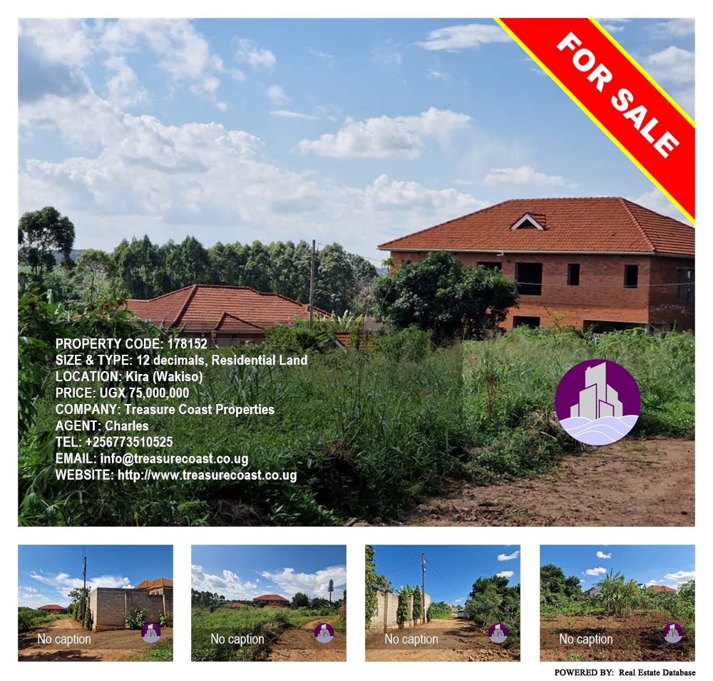 Residential Land  for sale in Kira Wakiso Uganda, code: 178152