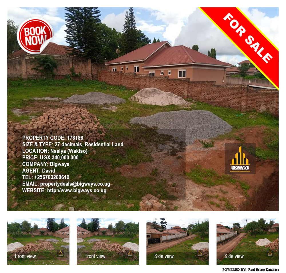 Residential Land  for sale in Naalya Wakiso Uganda, code: 178186