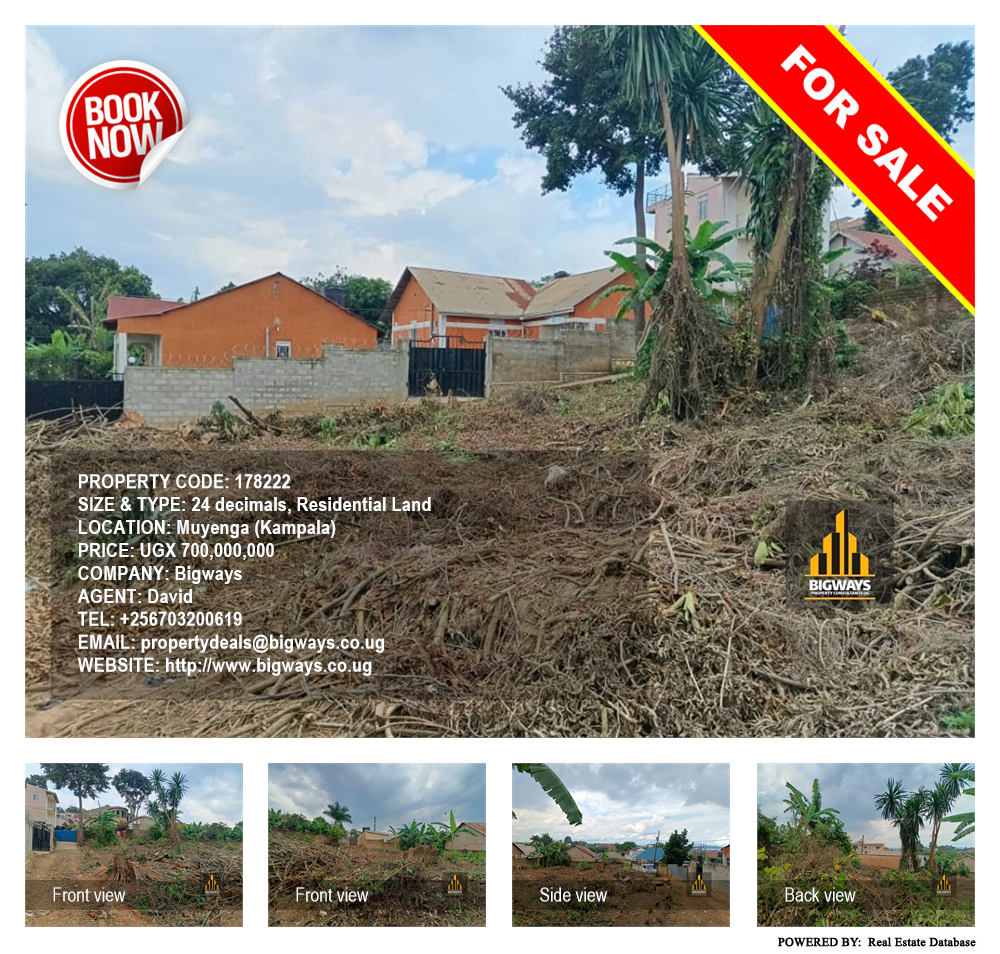 Residential Land  for sale in Muyenga Kampala Uganda, code: 178222