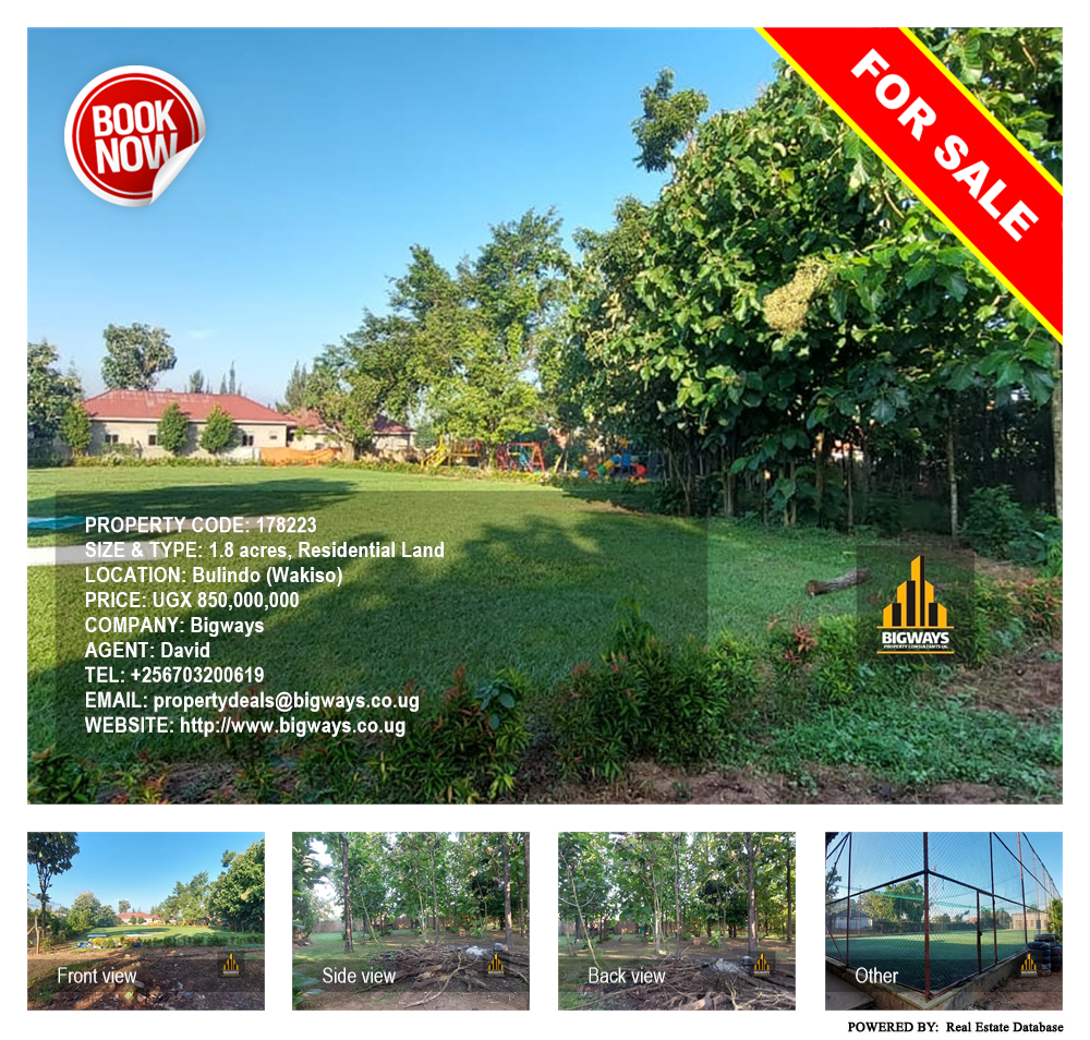 Residential Land  for sale in Bulindo Wakiso Uganda, code: 178223
