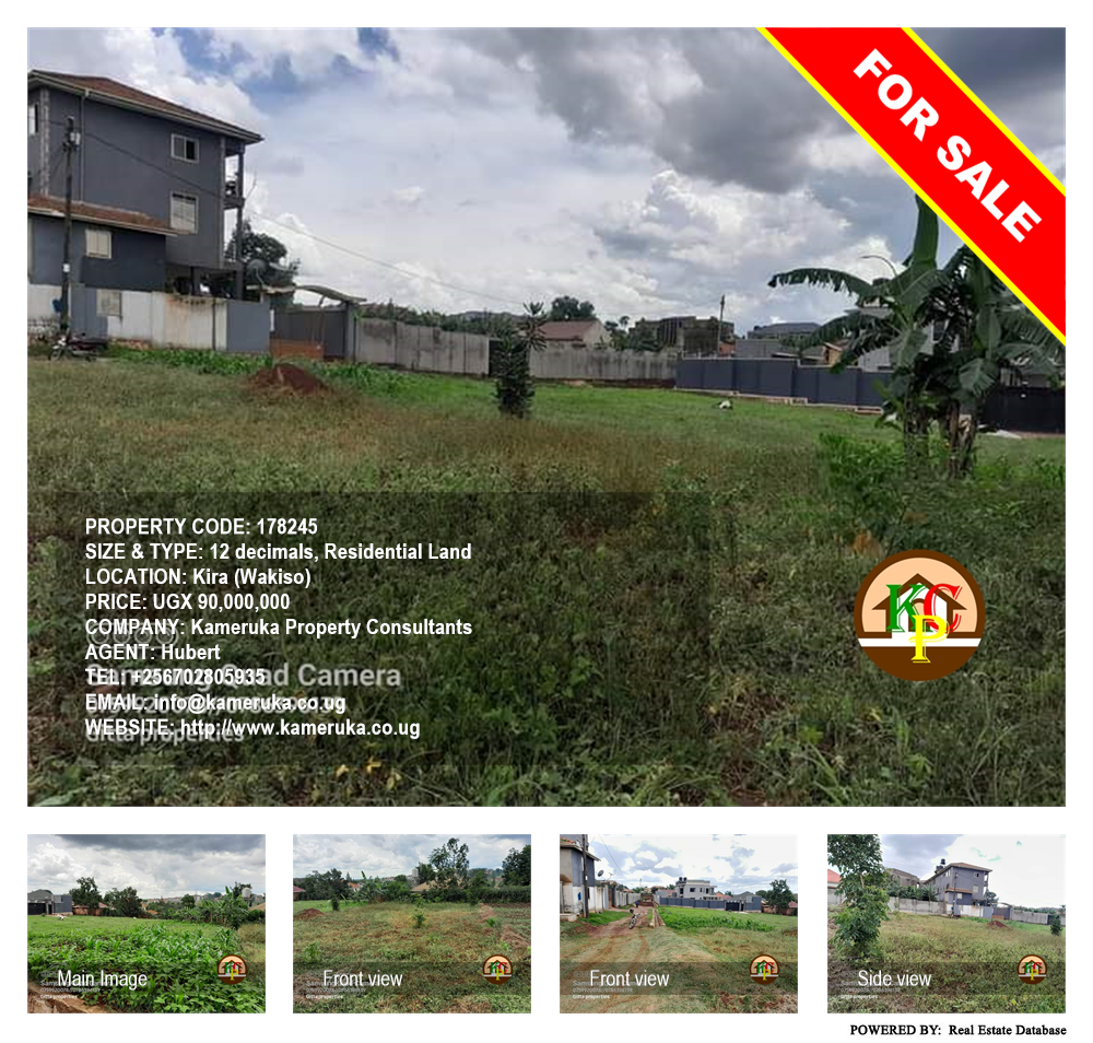 Residential Land  for sale in Kira Wakiso Uganda, code: 178245