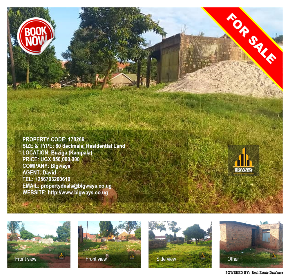 Residential Land  for sale in Buziga Kampala Uganda, code: 178266