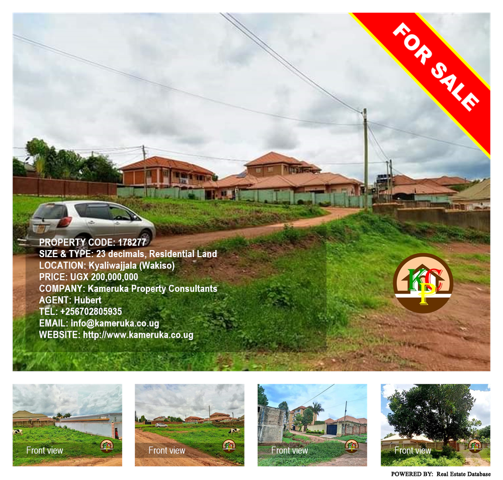 Residential Land  for sale in Kyaliwajjala Wakiso Uganda, code: 178277