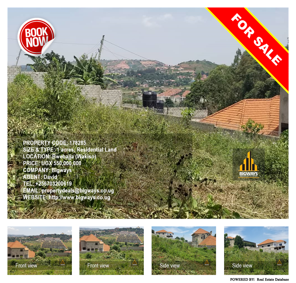 Residential Land  for sale in Bwebajja Wakiso Uganda, code: 178285