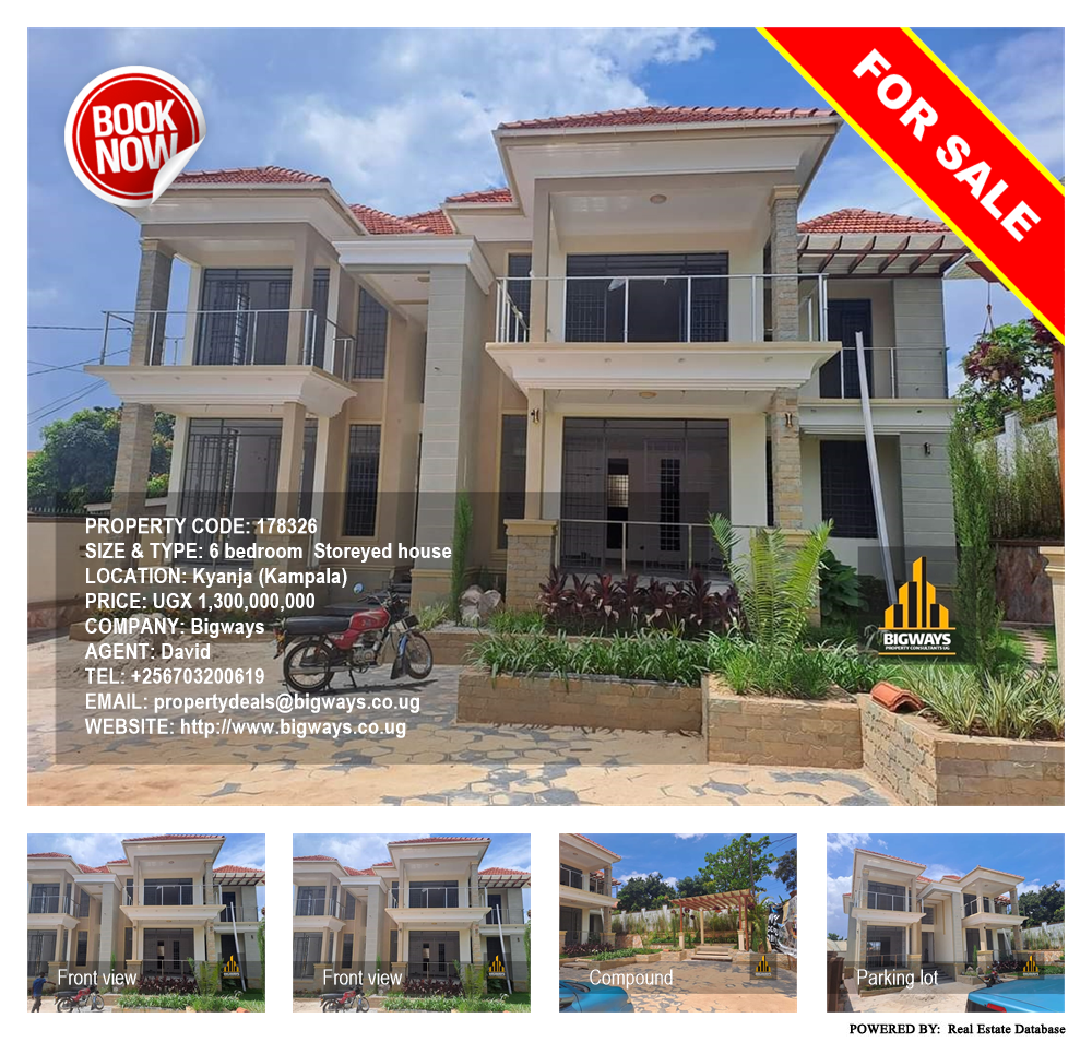 6 bedroom Storeyed house  for sale in Kyanja Kampala Uganda, code: 178326