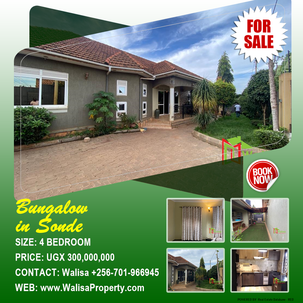 4 bedroom Bungalow  for sale in Sonde Wakiso Uganda, code: 178367