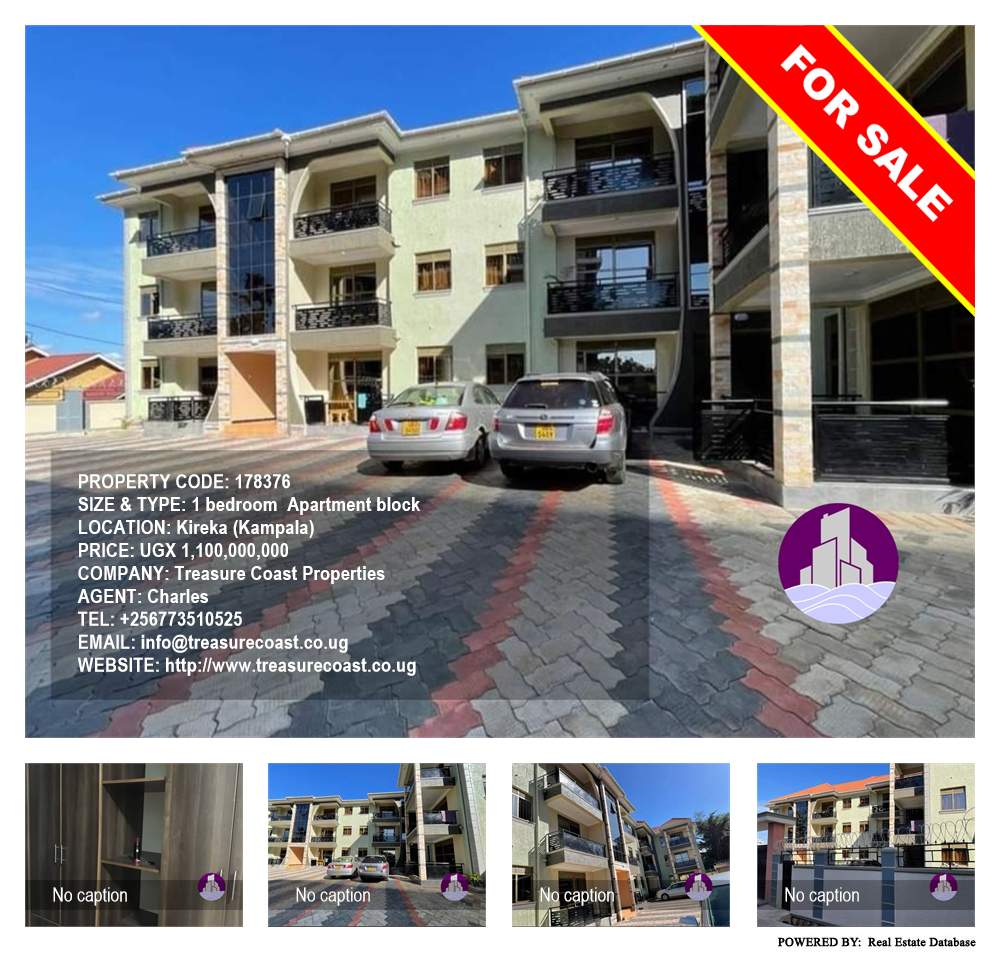 1 bedroom Apartment block  for sale in Kireka Kampala Uganda, code: 178376