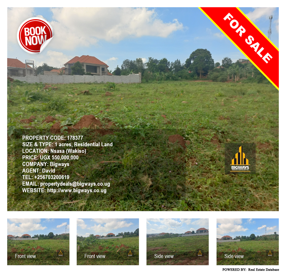 Residential Land  for sale in Nsasa Wakiso Uganda, code: 178377
