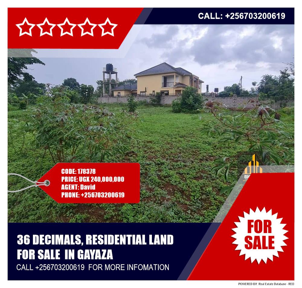 Residential Land  for sale in Gayaza Wakiso Uganda, code: 178378