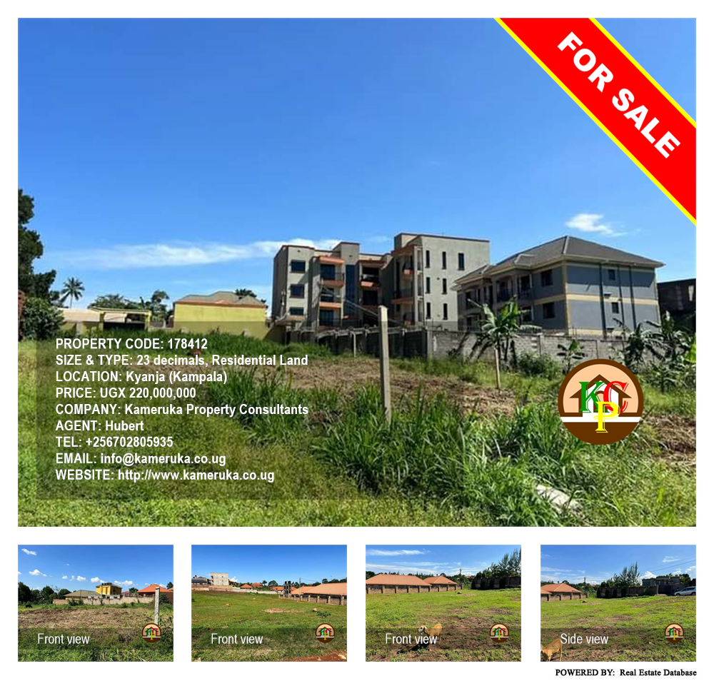 Residential Land  for sale in Kyanja Kampala Uganda, code: 178412