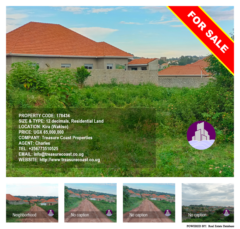 Residential Land  for sale in Kira Wakiso Uganda, code: 178434