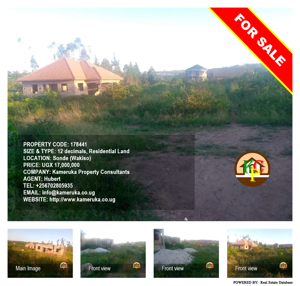 Residential Land  for sale in Sonde Wakiso Uganda, code: 178441