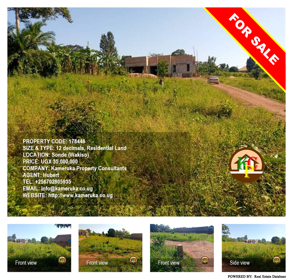 Residential Land  for sale in Sonde Wakiso Uganda, code: 178446