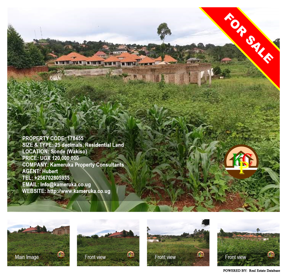 Residential Land  for sale in Sonde Wakiso Uganda, code: 178455