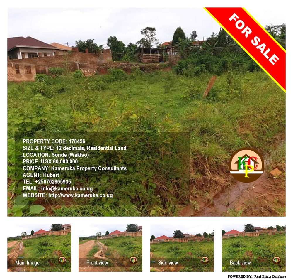 Residential Land  for sale in Sonde Wakiso Uganda, code: 178456