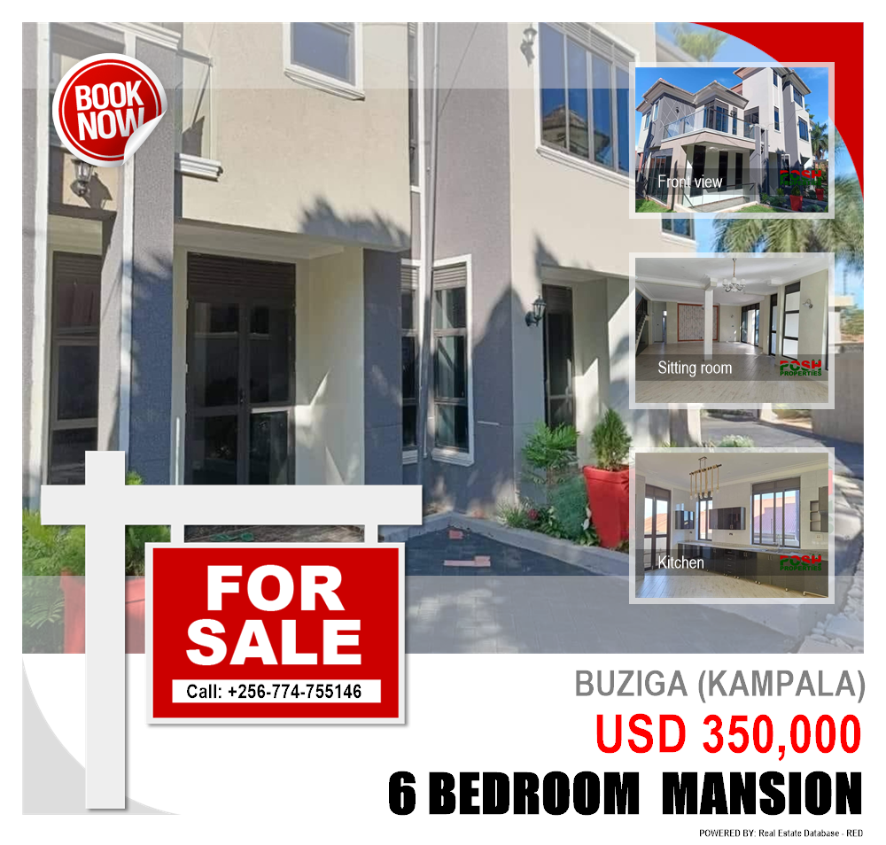 6 bedroom Mansion  for sale in Buziga Kampala Uganda, code: 178465