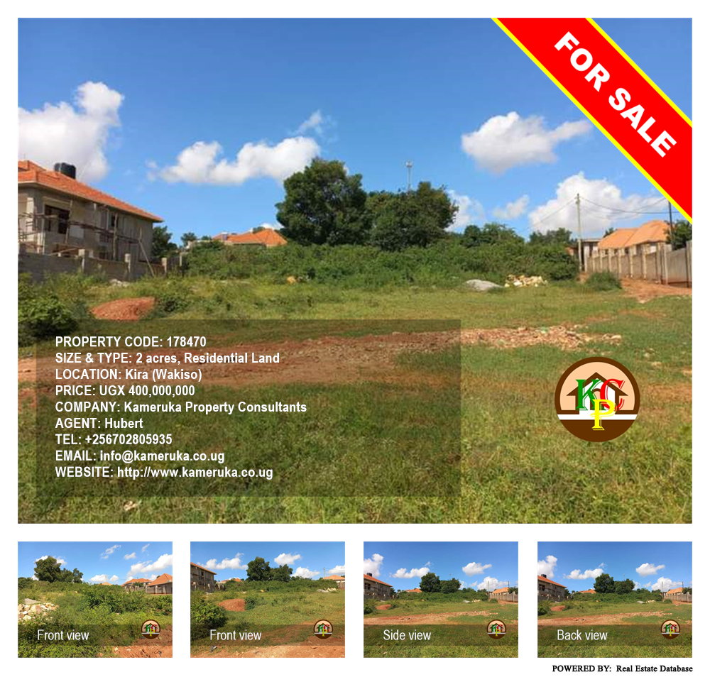 Residential Land  for sale in Kira Wakiso Uganda, code: 178470