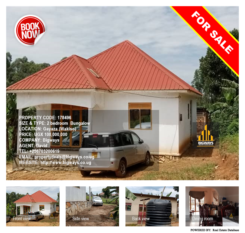 2 bedroom Bungalow  for sale in Gayaza Wakiso Uganda, code: 178496