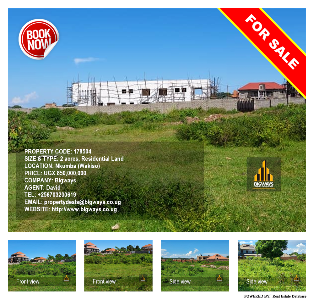 Residential Land  for sale in Nkumba Wakiso Uganda, code: 178504